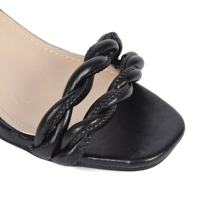 Aveda – Buckle Up Sandales – NOIR - Image 3