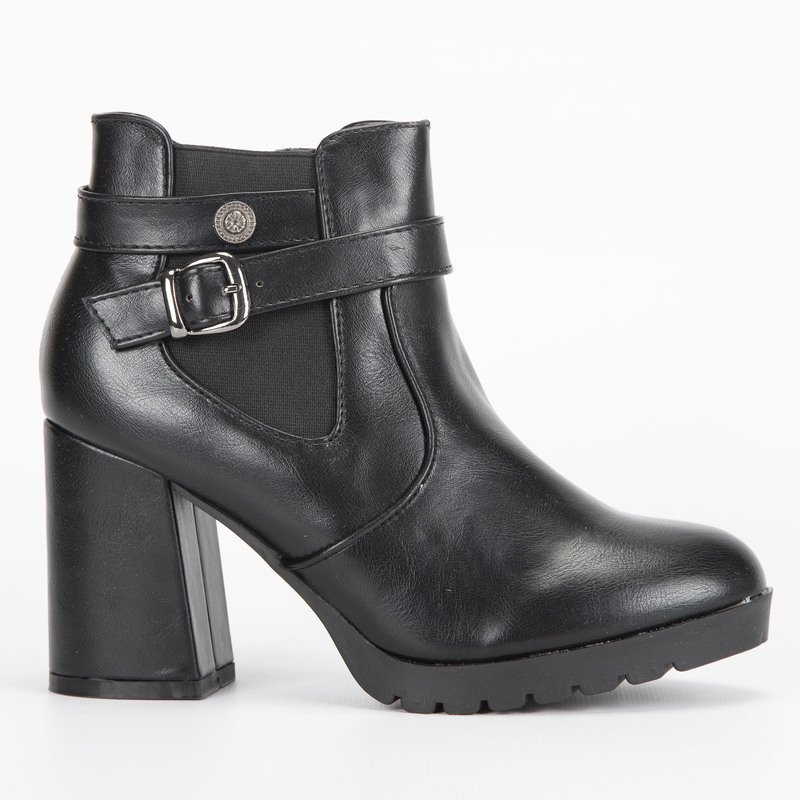 Annalisa – Boots à lacets zippées NOIR