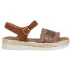Tony P. - Sandale plate  camel- GM-011