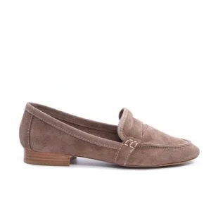 ZARA-Mocassins en Daim Gris-2260-001-004