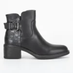 Annalisa - Bottines à talon noir