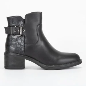 Annalisa - Bottines à talon noir